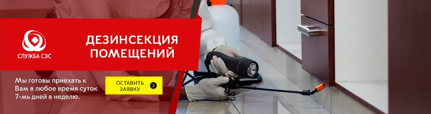 Дезинсекция помещений - уничтожение насекомых в Егорьевске
